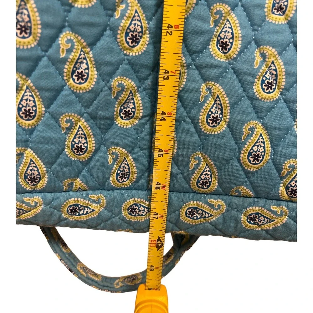 Vera Bradley Bermuda Blue Paisley Print Quilted Hanging Long Garment Bag Retired